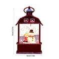 thumbnail image 2 of Harlier Musical Snow Globe Lantern with Timer, Lighted USB/Battery Operated Swirling Singing Water Glittering Lantern, Snow Globes Lantern for Adults and Kids Christmas Decoration, 2 of 6