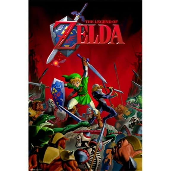 Posterazzi  Legend of Zelda - Battle Poster Print - 22 x 34 in.
