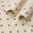 thumbnail image 5 of Aofoto Floral Printed Curtains 96 Inch Length, Semi Sheer Linen Rod Pocket Drapes for Living Room Bedroom, 2 Panels, 5 of 6