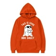 thumbnail image 4 of Girl Hoodies Size 8-10 Girl's Hoodie Long Sleeve Soft Sweatshirt Graphic Hoody Kids Cute Pullovers Top Clothes for Girls Z0A-Orange, 12-13 Years, 4 of 5