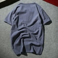 thumbnail image 4 of Mlzmgr Oversized Mens Tee Shirts Cotton Linen V Neck Short Sleeve Shirts M-5XL Summer Trendy Tops, 4 of 4