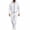 White, variant on Men's 2-Piece Tracksuit Set Full Zip Hoodie and Drawstring Jogger Pants with Pockets Solid Color Sweatsuit for Casual Sports S-3XL
