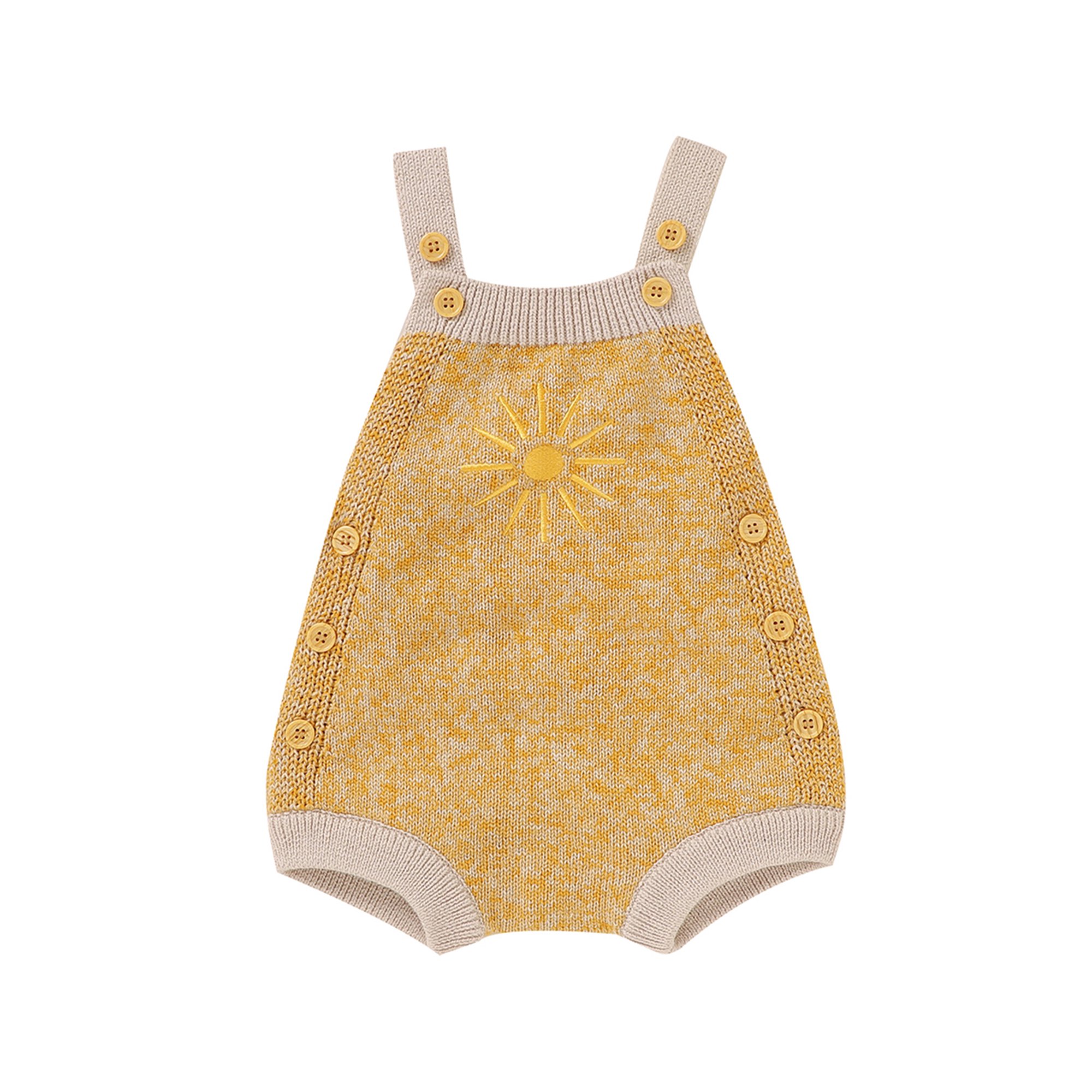 Xingqing Lovely Baby Boy Girl Knit Sweater Romper Sleeveless Sun