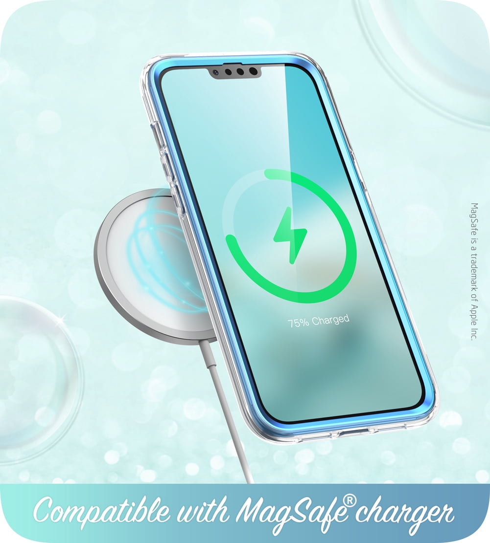 i-Blason Cosmo Series iPhone 13 Pro Max Case 6.7 inch (2021 Release), Slim Full-Body Stylish Protective Case for iPhone 13 Pro Max with Built-in Screen Protector (Butterfly)