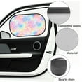 thumbnail image 6 of Yuyamidu Colorful Tie Dye Car Sun Shade for Baby Fashion Side Window Shades for Car SUV Sedan 2 Pack Lightweight Sunshade for Car Back Window, 6 of 7