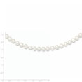 thumbnail image 3 of Primal Silver Sterling Silver Rhodium-plated 6-7mm White Freshwater Cultured Pearl Necklace, 3 of 5