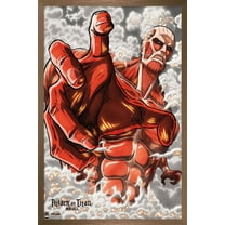 Attack on Titan: Season 2 - Armored Titan Wall Poster, 22.375" x 34", Framed