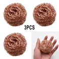 thumbnail image 4 of 3pcs Copper Metal Wire Sponge Ball Iron Tip Nozzle Cleaner Slag Remover Tool, 4 of 8