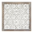 thumbnail image 1 of Home Roots 321078 Framed Laser-Cut Wall Decor, Grey Wood, 1 of 1