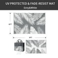 thumbnail image 6 of DEORAB Outdoor Rugs Patio Waterproof Plastic Reversible Camper Mat Outside Carpet Gray & White, 6'x9', 6 of 9