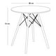 thumbnail image 4 of Mesa de Comedor Practiksa Redonda para 4 Personas Color Blanco, 4 of 5