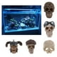 thumbnail image 4 of Cráneo de resina escondite cueva terrario acuario decoración para interiores y pequeños 1, 4 of 9