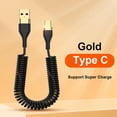 thumbnail image 4 of Charging Cable Retractable Mobile Phone Charger Wire Smartphone Travel Replaceable Copper Plastic Data Cord, 4 of 10