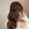 thumbnail image 1 of Fiudx Horquilla para Flequillo, Elegante Pinza con Diamantes de Imitación, Elegante Accesorio para El Cabello con Flocado, Fácil de Usar para Un Peinado Rápido, Perfecta para Fiestas, Bodas y Trabajo, 1 of 4