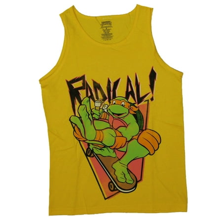 - Teenage Mutant Ninja Turtles Mens Tank Top - Radical Michelangelo Skateboard (Medium, Medium)