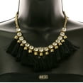 thumbnail image 3 of Mi Amore Tassels Adjustable Fashion-Necklace Gold-Tone & Black, 3 of 3