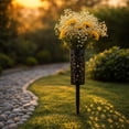 thumbnail image 4 of 2-Pack Floral Cutout Ground Stakes, Plastic Flower Basket Holders for Outdoor Garden, Patio & Cemetery Memorial Decor, 4 of 6
