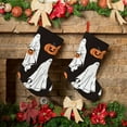 thumbnail image 6 of Lsque 18 Inches Halloween Ghosts And Pumpkins Pattern Christmas Stockings Hanging Ornaments,Knitted Xmas Fireplace Hanging Stocking,Holiday Decoration, 6 of 7