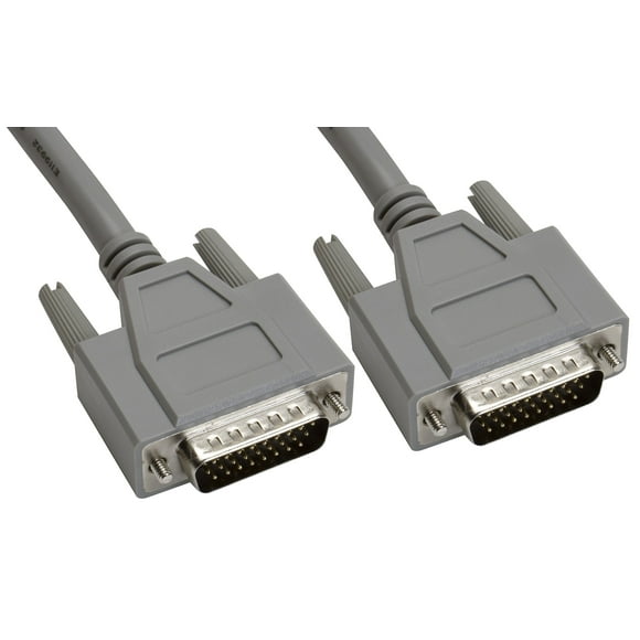 Amphenol CS-DSDHD26MM0-005 26-Pin HD26 Deluxe D-Sub Cable, Shielded, Male/Male, 5', Gray