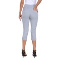 thumbnail image 4 of HDE Women's Pull On Capri 19" Inseam Cropped Pants with Pockets Cool Gray XXL, 4 of 6
