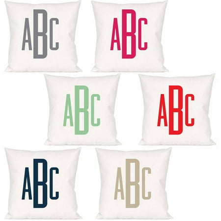 Personalized Raised Monogram Pillow (Best Deals On Pillows)