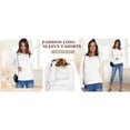 thumbnail image 6 of Luniro Women Long Sleeve T-Shirt Crewneck Rib Knit Slim Fit Shirts 2026 Casual Basic Tee Tops, 6 of 9