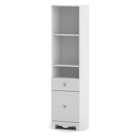Nexera Dixie Kids Bookshelf 3 Tier With Drawer And Cabinet White
