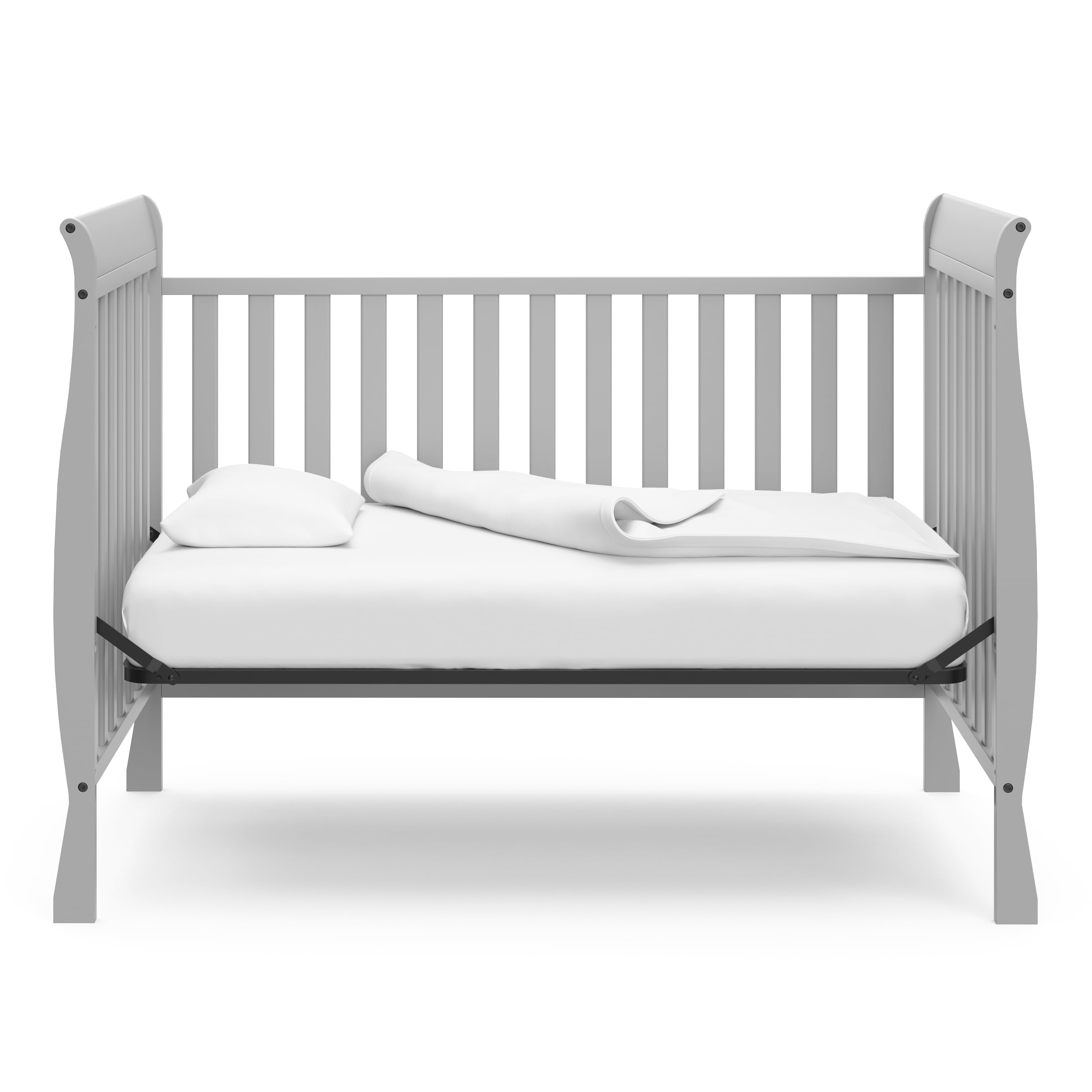 Storkcraft Maxwell 3-in-1 Convertible Baby Crib, Pebble Gray