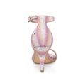 thumbnail image 2 of BLISSFUL STEP Sandales à Talons Aiguilles à Brides Pailletées pour Femmes Rose Vif (Taille 6), 2 of 7