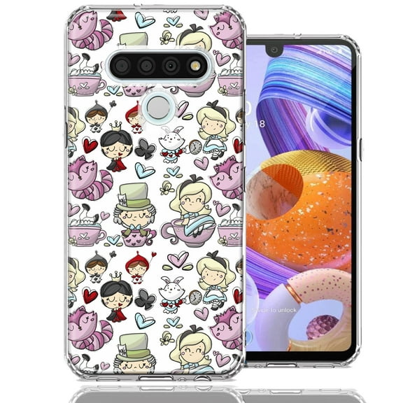 MUNDAZE For LG K51 Wonderland Design Double Layer Phone Case Cover