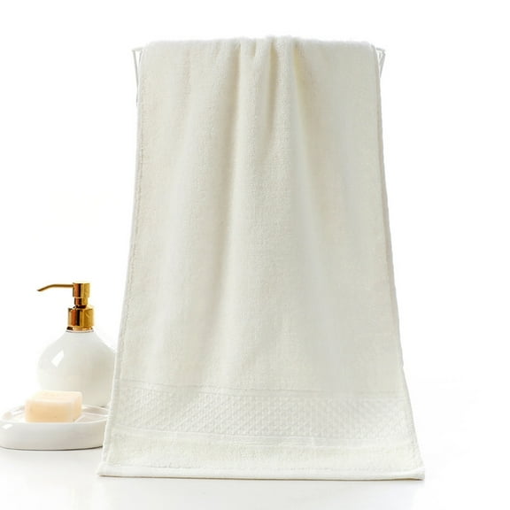Skegnu Hand Towels Towel Thickened Soft Absorbent Plain Color Household Wash Face Gift Towel