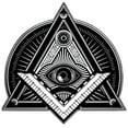 thumbnail image 1 of 9" Masonic Illuminati Eye Symbol, 1 of 1