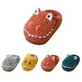 thumbnail image 5 of FAOWME Fashion Cute Fall Boys Girls Slippers Flat Bottom Lightweight Soft Comfort Warm Solid Color Cartoon Animal Shape Orange 12-15 Months, 5 of 5