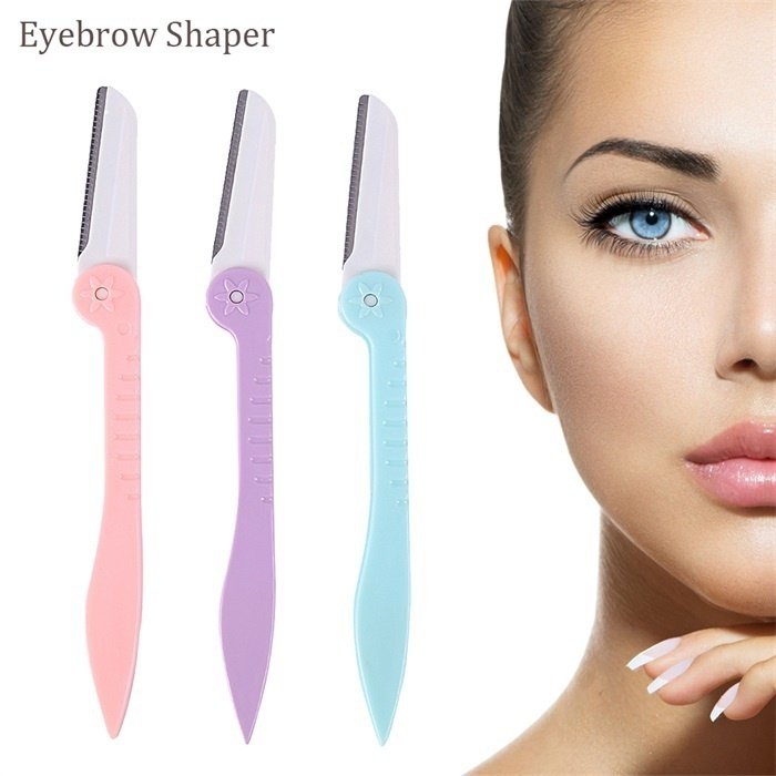 3pcs Face & Eyebrow Hair Removal Razors Trimmer Shaper Shaver Cosmetics