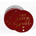 thumbnail image 2 of Inkdotpot Real Gold Foil Let Love Sparkle Wedding Tags Favor Hang Paper Tags 100 Pieces, 2 of 6