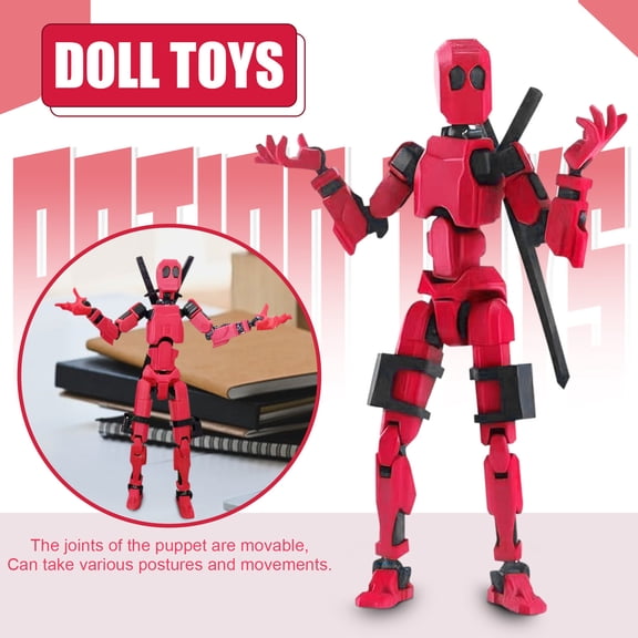 Assembled Titan T-13 Action Figures Set Dummy 13 Robot Action Figure Collectors Desktop Decorations 5.3"