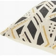 thumbnail image 2 of Surya Binga BGA-001 20 x 20" Square Cotton Pillow Cover in Black/Cream/Mustard, 2 of 5