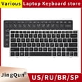 thumbnail image 2 of New US Russian Laptop Keyboard For HP Elitebook 2560 2560P 2570 2570P With Black Silvery Frame Replace Notebook Keyboard RU Silver Frame, 2 of 6