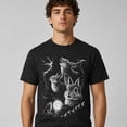 thumbnail image 2 of Storm Rabbit Moon Graphic T-Shirt, Retro Animal Tee, Unisex Classic Fit, 2 of 9