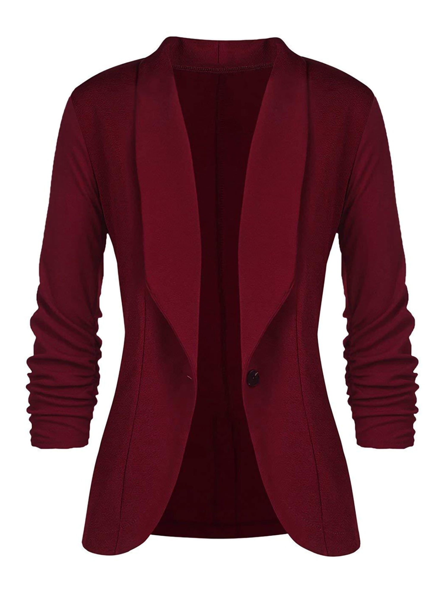 Auliné Collection Women's Casual Work Solid Color Knit Blazer - Walmart.com