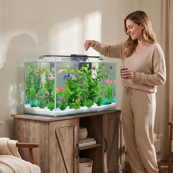 Aquarium Decor, Fish Tank Decor,10pcs Green Fish Tank Decorations, Aquarium Decor Plastic Plants