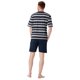 thumbnail image 5 of hajo Pijama corto para hombre - Klima-Light, cuello redondo, pijama, shorty, mezcla de algodón Azul/Gris XL (X-Large), 5 of 5