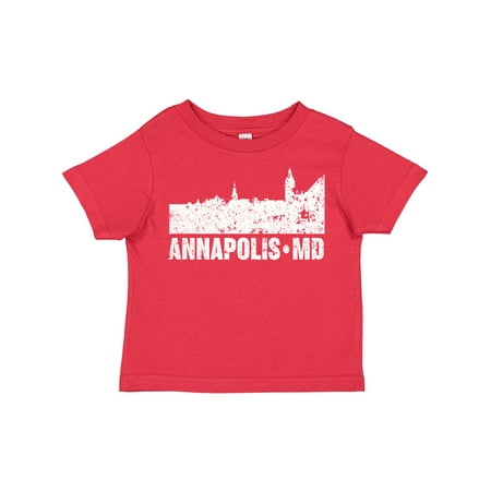 

Inktastic Annapolis Skyline Grunge Gift Toddler Boy or Toddler Girl T-Shirt
