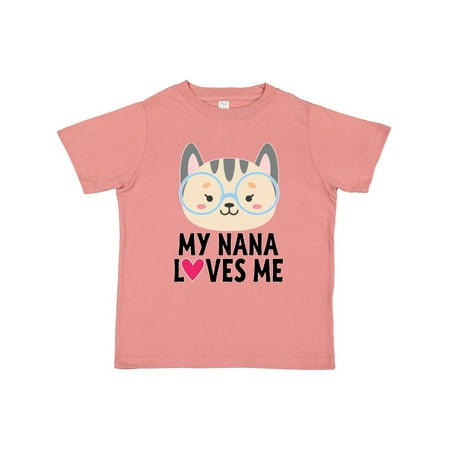 

Inktastic Nana Loves Me Grandchild Gift Toddler Toddler Girl T-Shirt