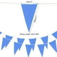 thumbnail image 2 of 100ft Blue Pennant Banner Flags String Hanging 60PCS Triangle Bunting Flags for Outdoor Wedding Birthday Party, 2 of 7