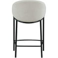 thumbnail image 6 of Pemberly Row Sloped Arm Counter Height Stool in Beige & Glossy Black - Set of 2, 6 of 8