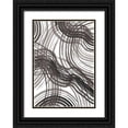 thumbnail image 1 of Artographie Studio 14x18 Black Ornate Wood Framed with Double Matting Museum Art Print Titled - Abstract Ink, 1 of 4