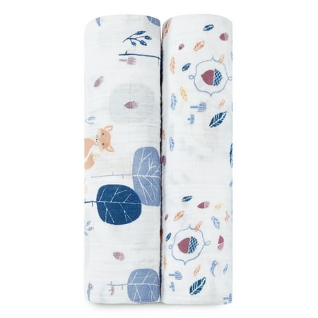 aden + anais organic swaddle 2 pack, into the