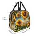 thumbnail image 2 of Rocae Artistic Oil Painting Sunflower for Insulated Lunch Bag for Women Men,Large Lunch Box for Work School Picnic Hiking Daytrip, 2 of 5