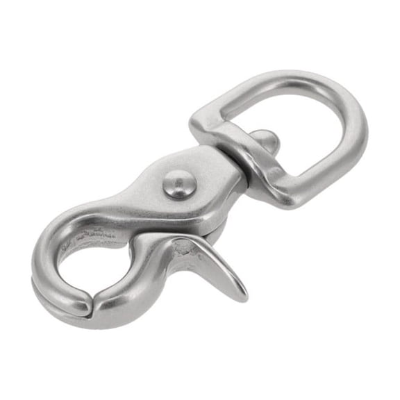 3008A 7/16" Nickel Matte, Mini Swivel Trigger Snap, Solid Brass-LL